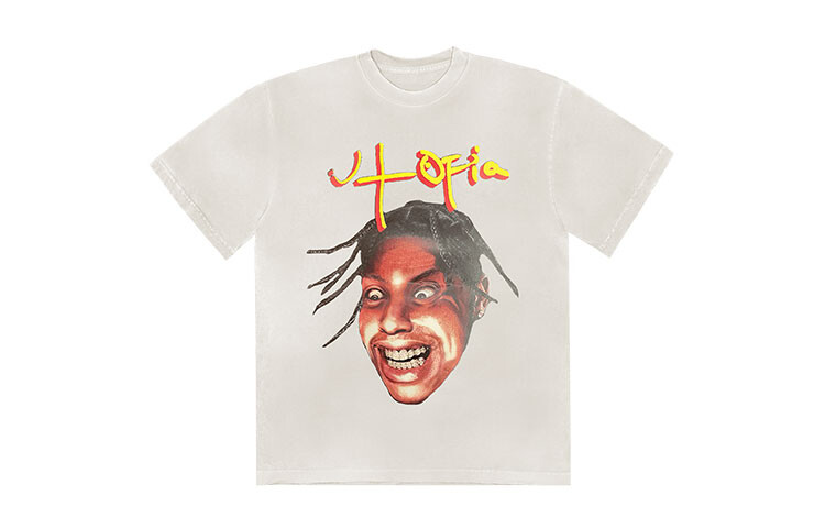 

Футболка ограниченной серии SS23 UTOPIA унисекс белая Travis Scott, белый