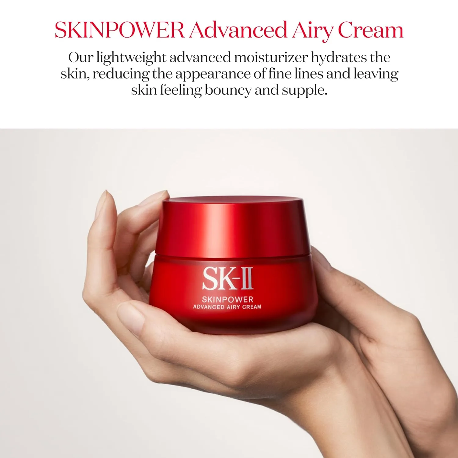SK-II SKINPOWER Airy Face Cream - антивозрастной крем против морщин для жирной и сухой кожи 76.55 г (1 шт.), White — фото 2