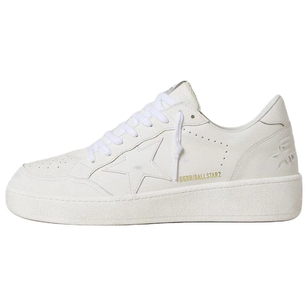 Кроссовки кожаные Golden Goose Ball Star белые