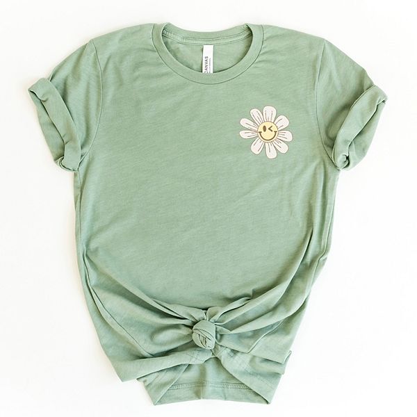 

Футболка с принтом SWSmiley blooming daisies Simply Sage Market, Sage