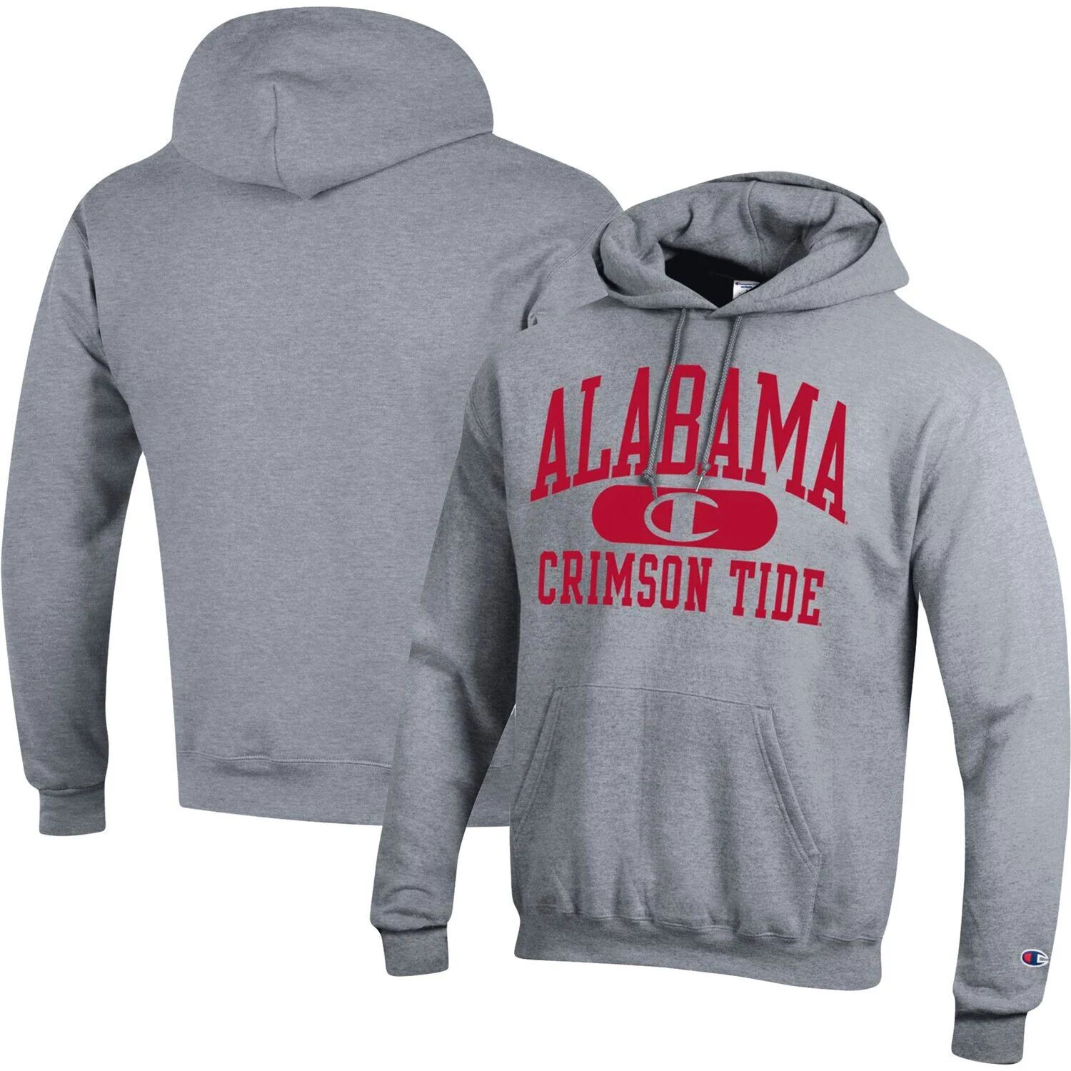 

Мужской пуловер с капюшоном цвета верескового серого цвета Alabama Crimson Tide Arch Pill Champion, Серый, Мужской пуловер с капюшоном цвета верескового серого цвета Alabama Crimson Tide Arch Pill Champion