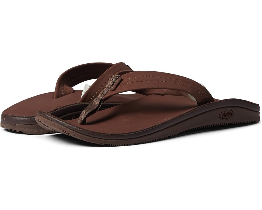 

Сандалии Chaco Classic Leather Flip, темно-коричневый