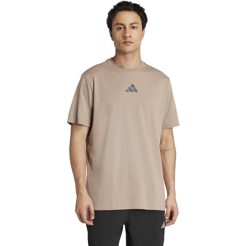 Футболка с тренировочным принтом Climacool Camo Adidas, цвет chabrn — фото 2
