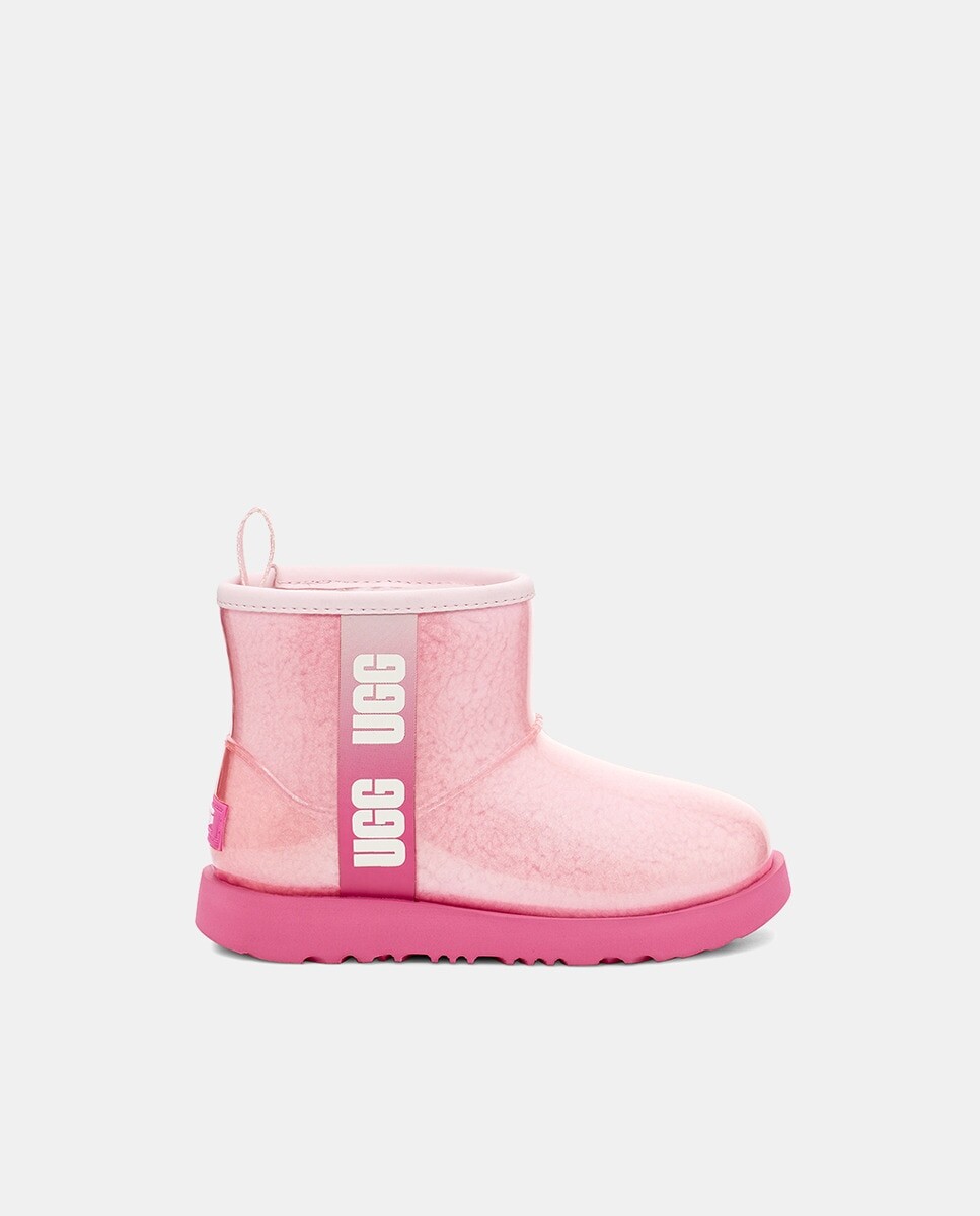 

Сапоги для девочек Classic Clear Mini II с внутренней отделкой из овчины UGG, розовый