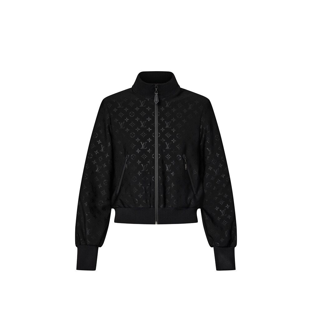 

Куртка на молнии с тисненой монограммой Louis Vuitton, черный