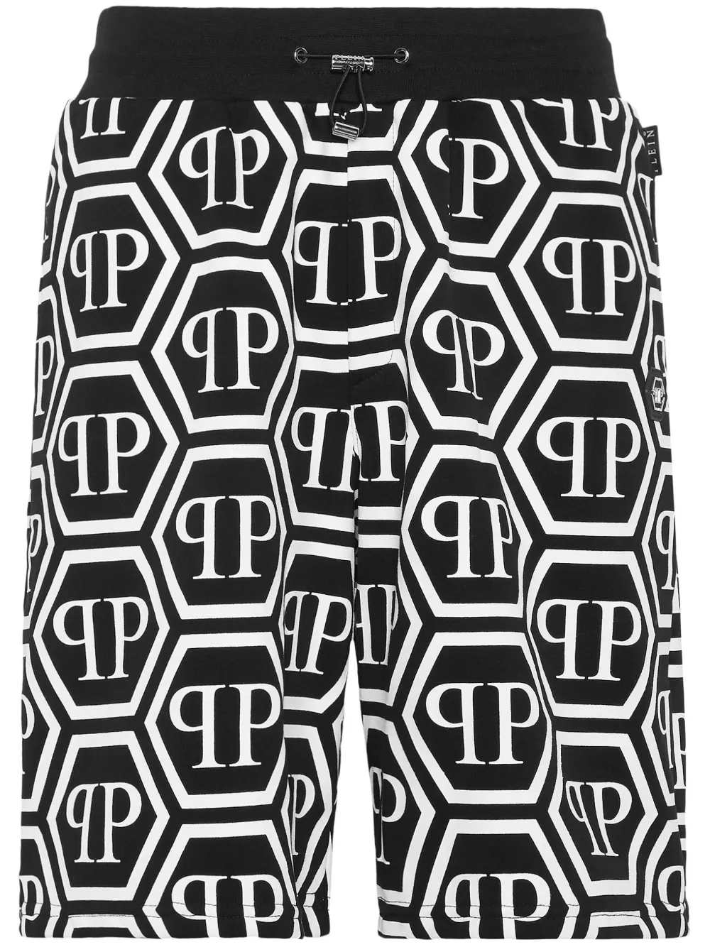 

Спортивные шорты с кулиской и монограммой Philipp Plein, черный