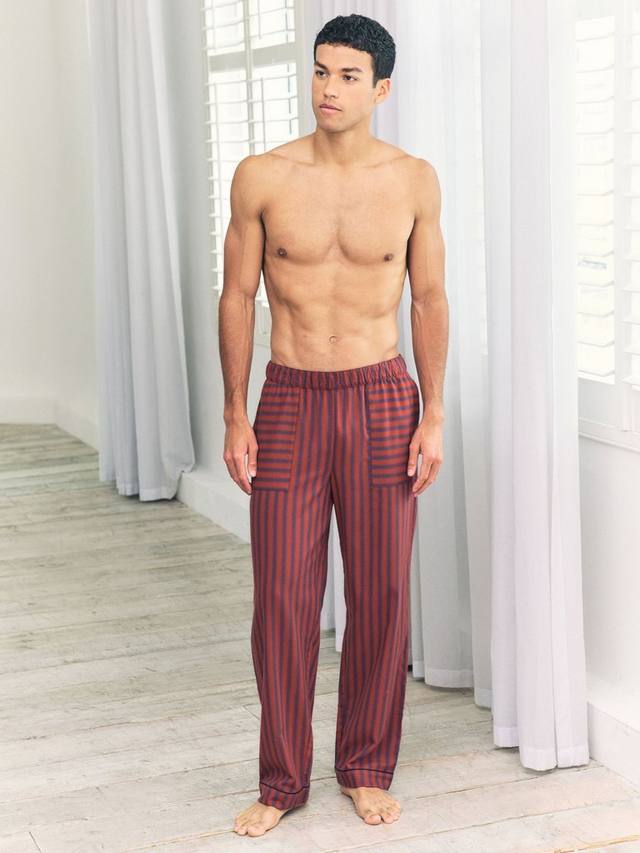 

Хлопковые пижамные шорты с размытым принтом в полоску Chelsea Peers, Multi