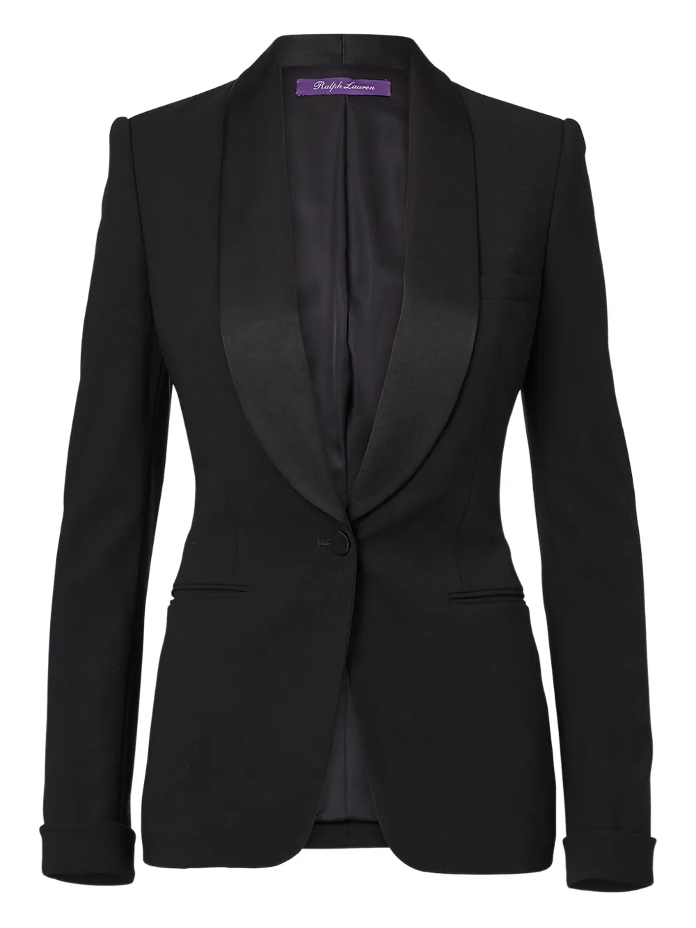 

Шерстяной пиджак с шалевым воротником Polo Ralph Lauren, черный