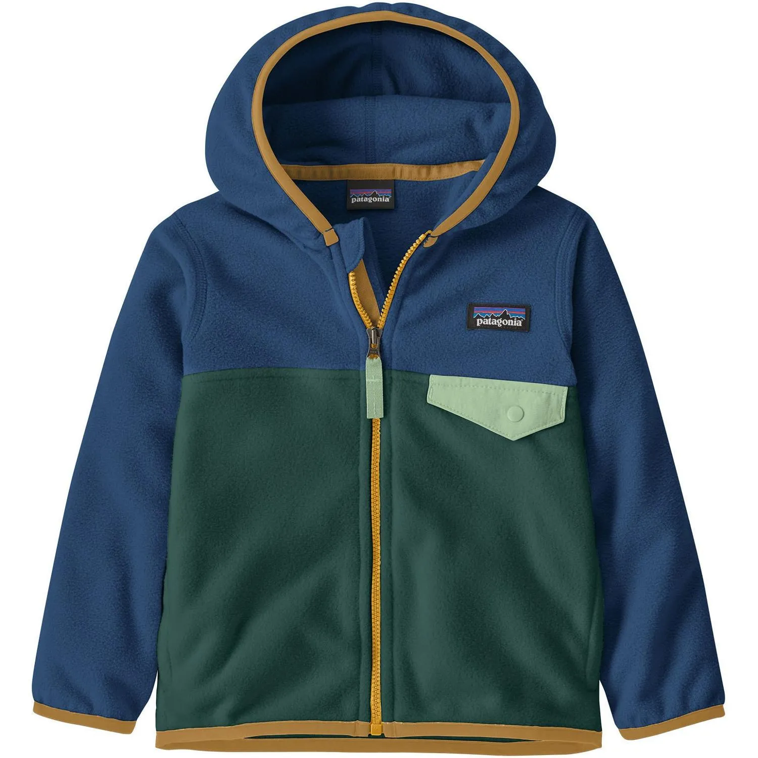 

Детская флисовая куртка на кнопках Patagonia, Cascade Green