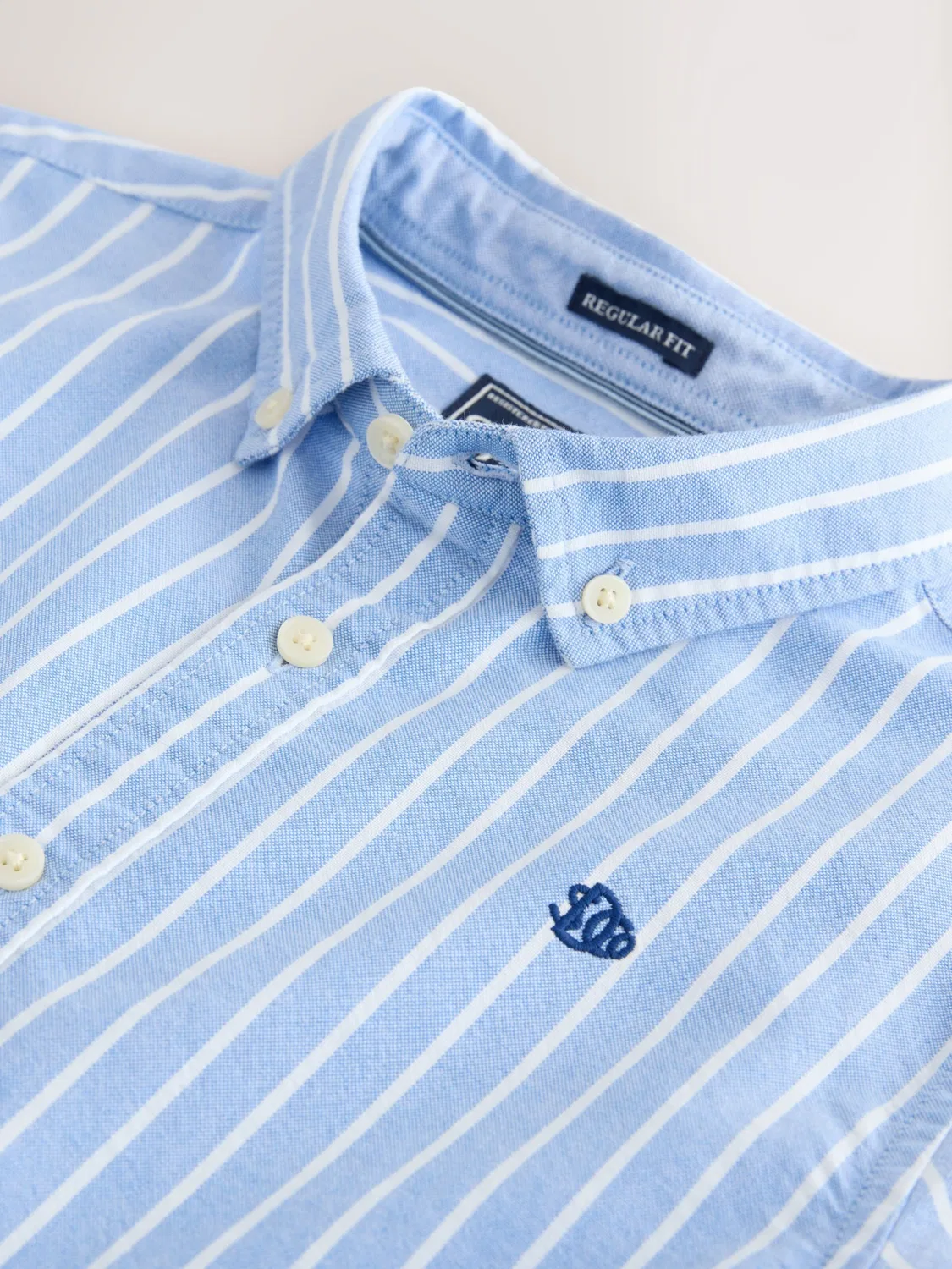 Рубашка на пуговицах стандартного кроя Superdry & Co, Light Blue — фото 4