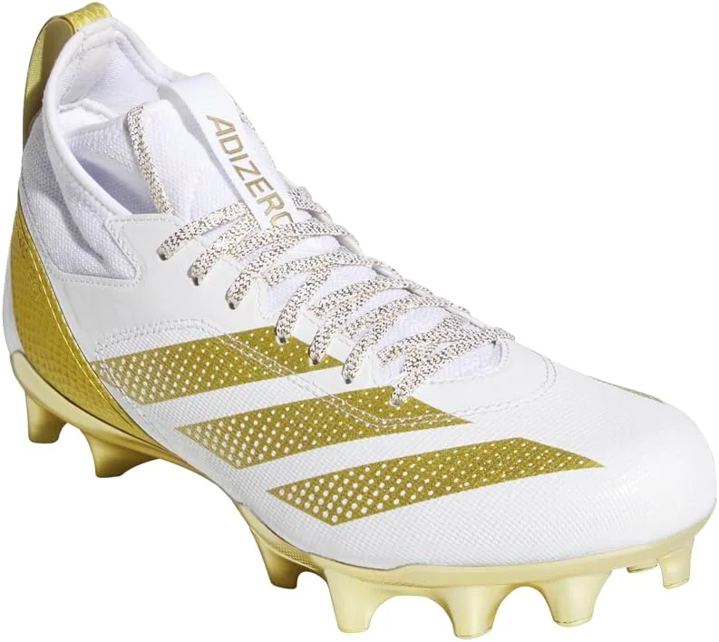 Мужские футбольные кроссовки Adidas Adizero Impact Exotic Speed - золото, белый, золотой — фото 4