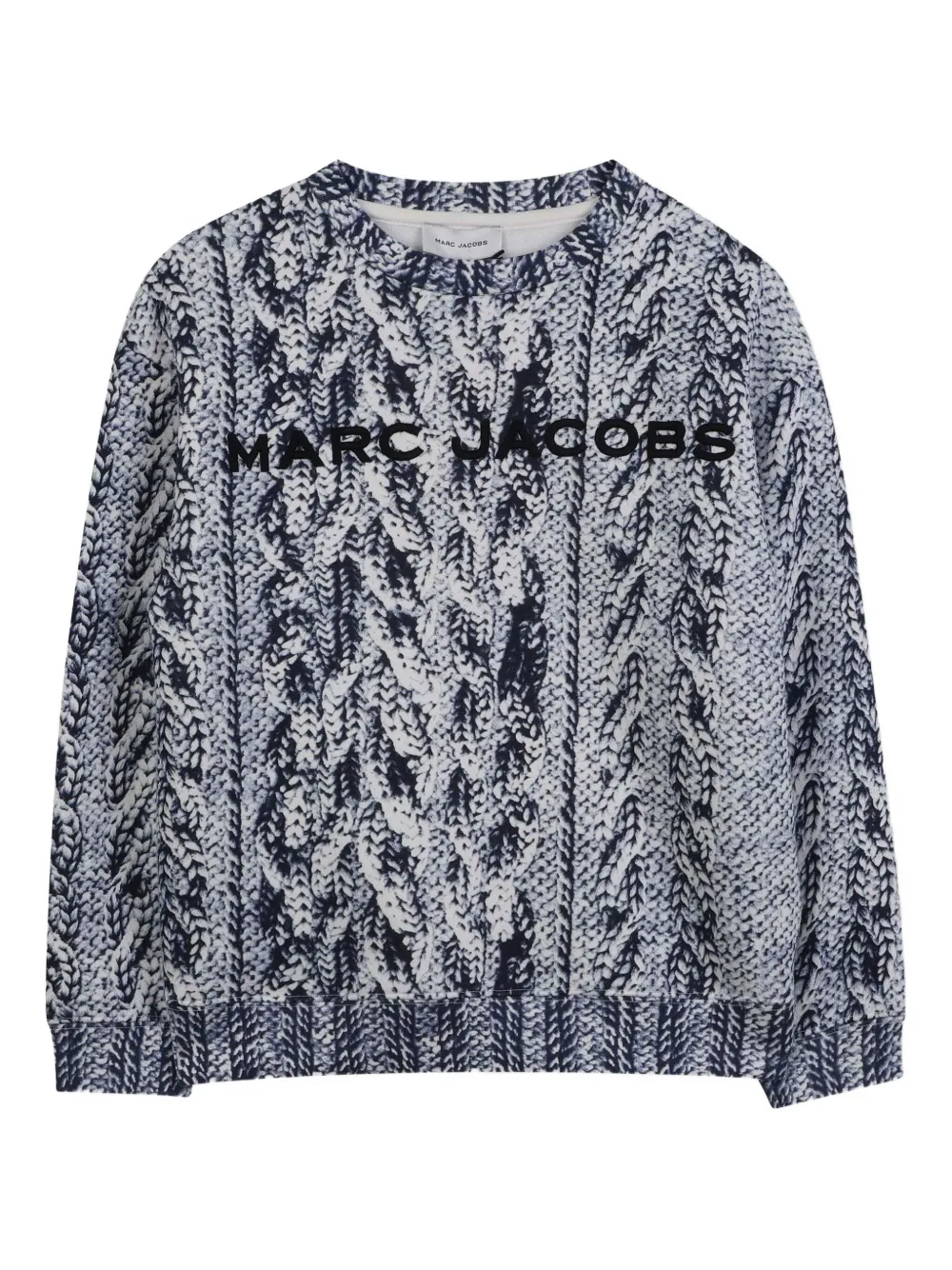 

Толстовка с логотипом Marc Jacobs Kids, синий