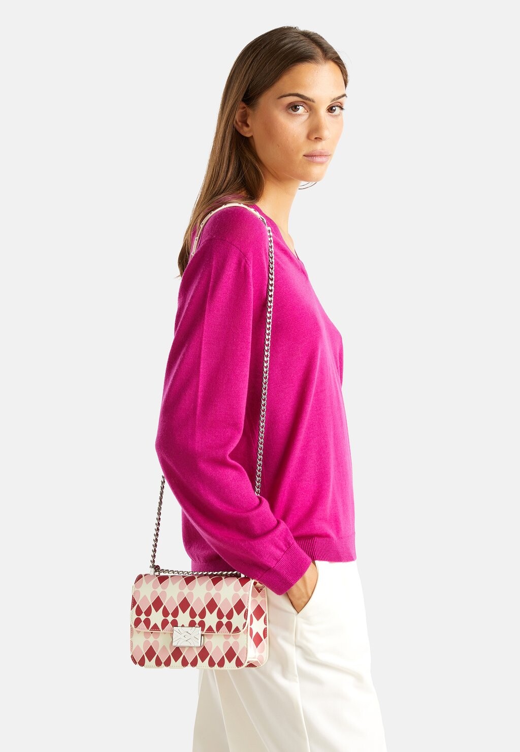 

Сумка через плечо SMALL BE HEART United Colors of Benetton, розовый