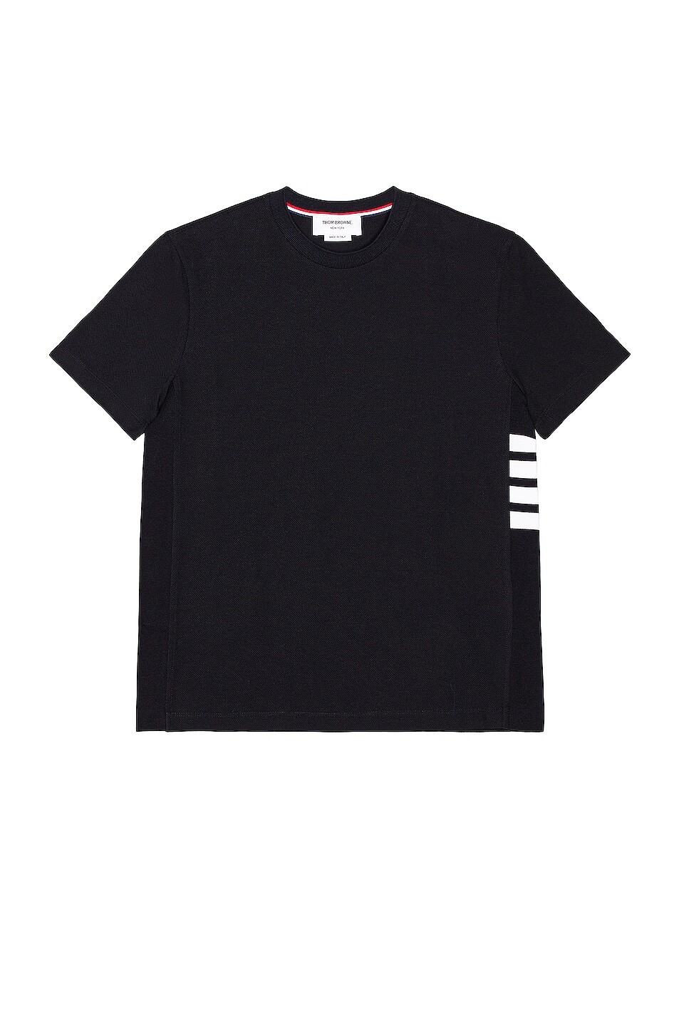 

Футболка Thom Browne 4 Bar Short Sleeve Cuff, темно-синий