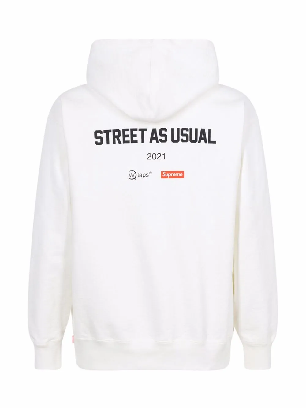 Худи Sic'em! из коллаборации с WTAPS Supreme, белый — фото 2