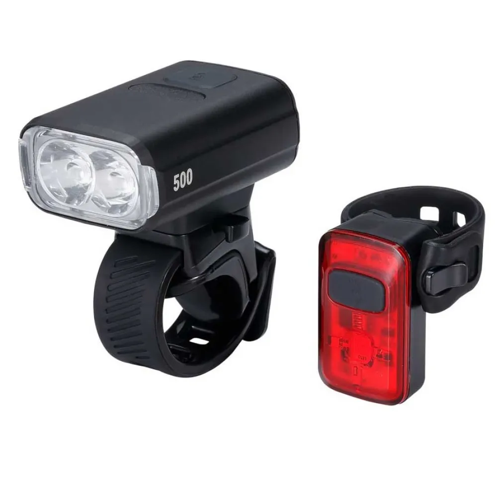 

Комплект велосипедных фонарей BBB NanoStrike 500 + Spark 2.0, прозрачный