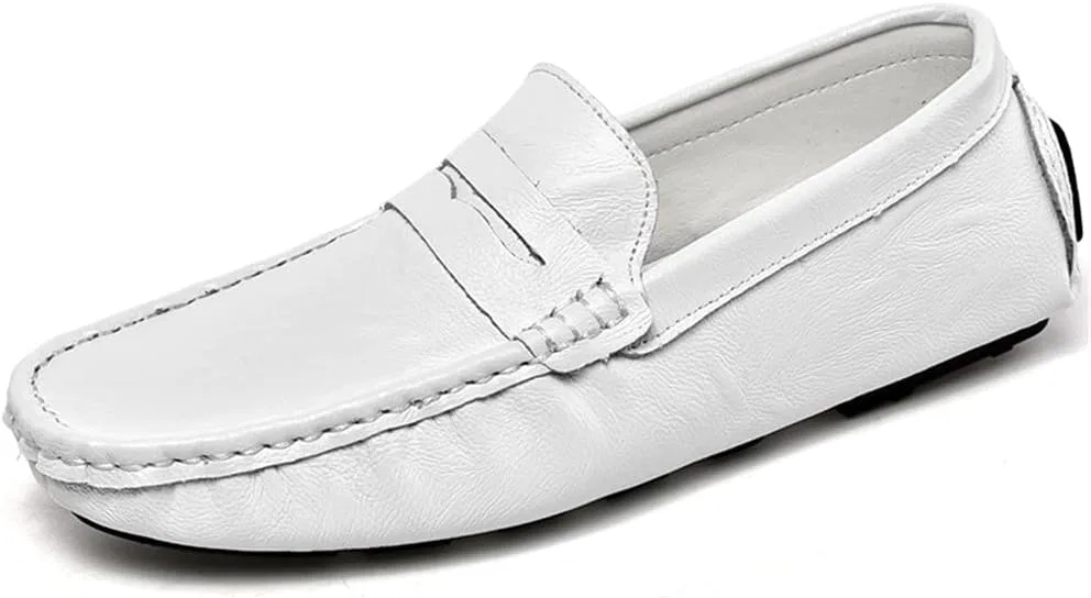 Мокасины мужские LEADER SHOW White