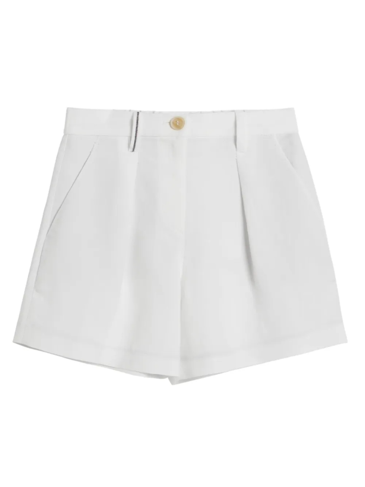 

Brunello Cucinelli Kids твиловые шорты, белый