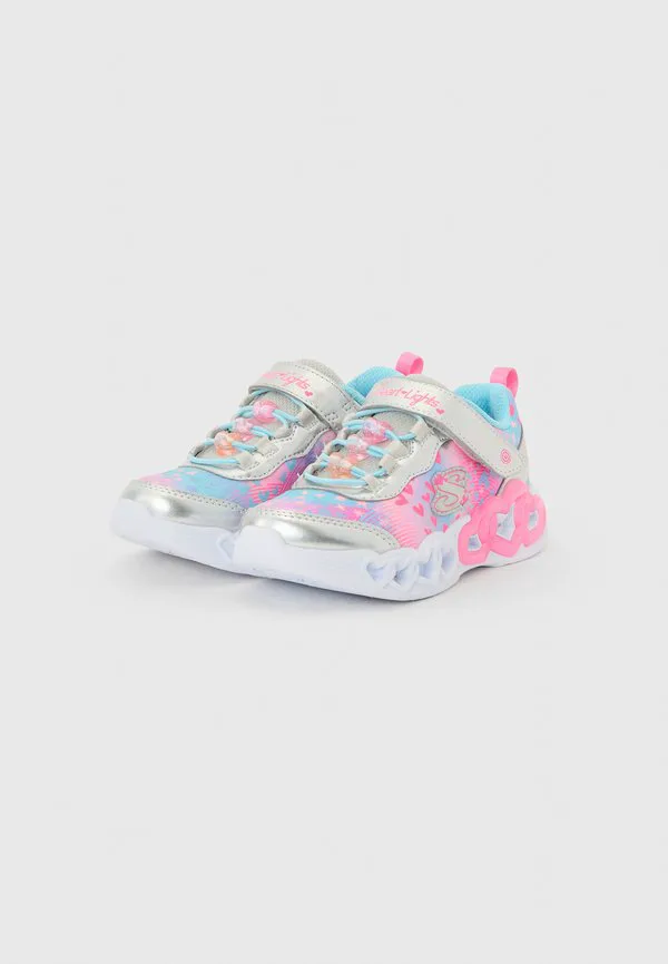 Кроссовки infinite heart lights Skechers, Silver-Coloured/Multi-Coloured — фото 2