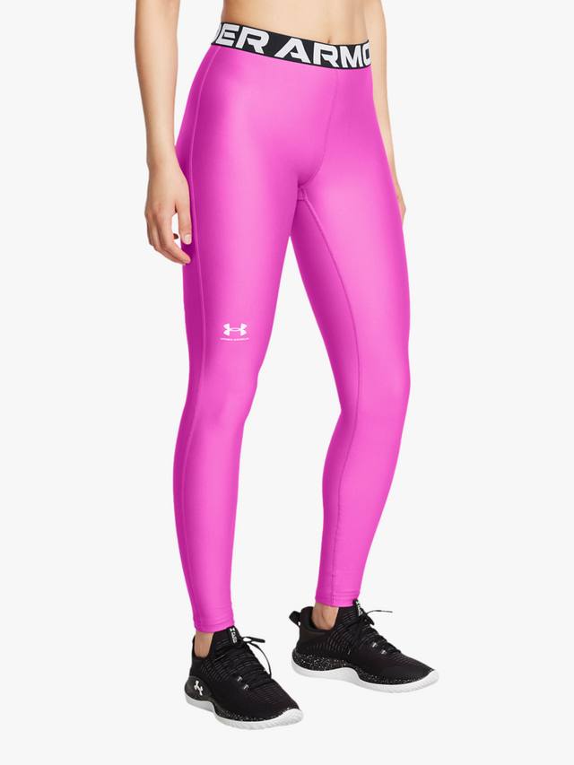

Леггинсы с базовым слоем heatgear Under Armour, цвет Magenta / White