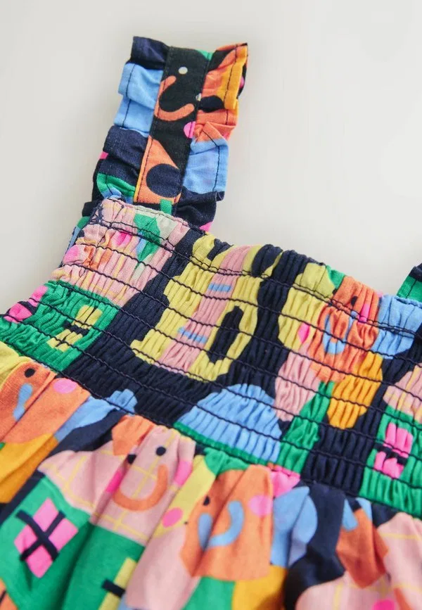 Комбинезон прямого кроя с бретелями Next, Rainbow Apple Print Ric Rac — фото 2