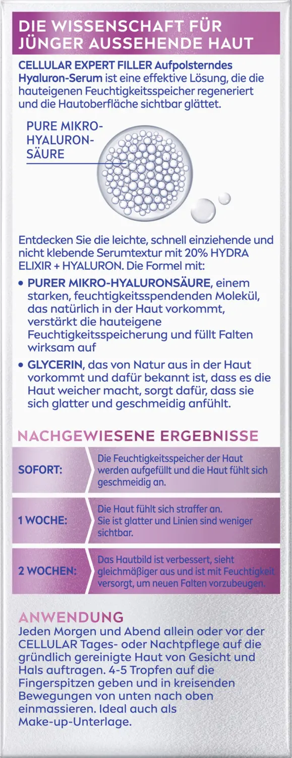 Сыворотка Nivea — Для лица Cellular Expert Filler Aufpolsterndes Hyaluron-Serum — фото 2