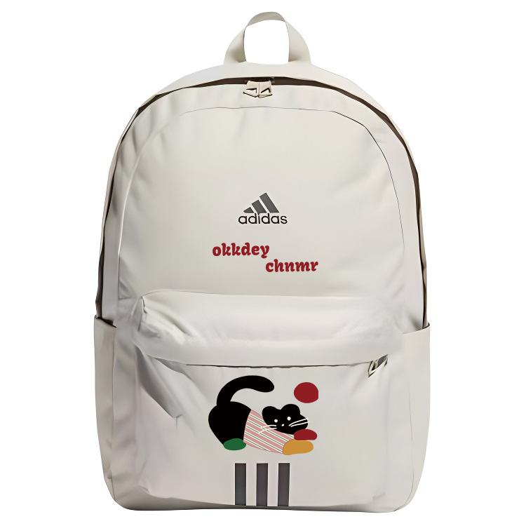 

Adidas Тканевый рюкзак с принтом дракона унисекс светло-серый, Painted Cat