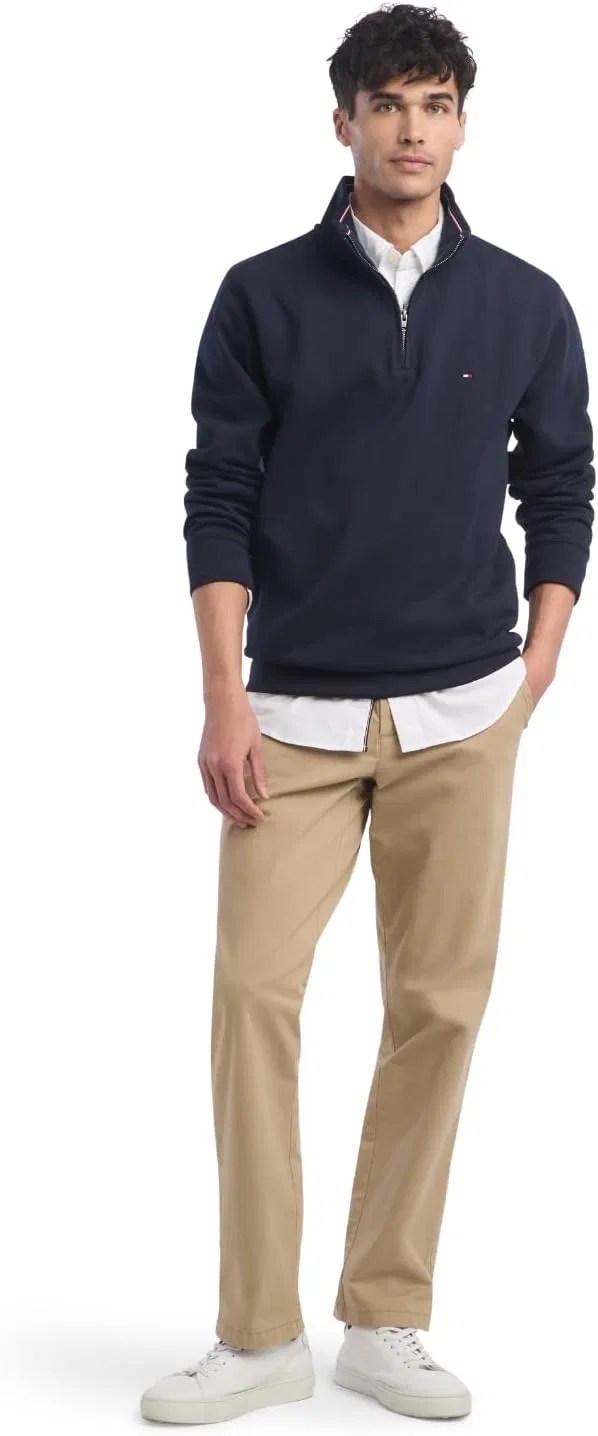 Толстовка Tommy Hilfiger Bill с застежкой-молнией на четверть длины — фото 3