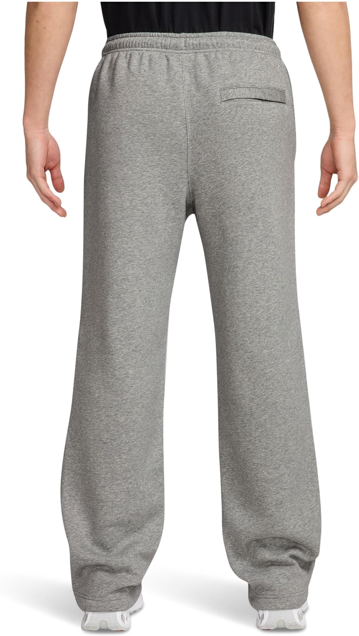 Брюки Nike Sportswear Club Fleece Bungee Pants, цвет Dark Grey Heather/Light Smoke Grey/White — фото 2