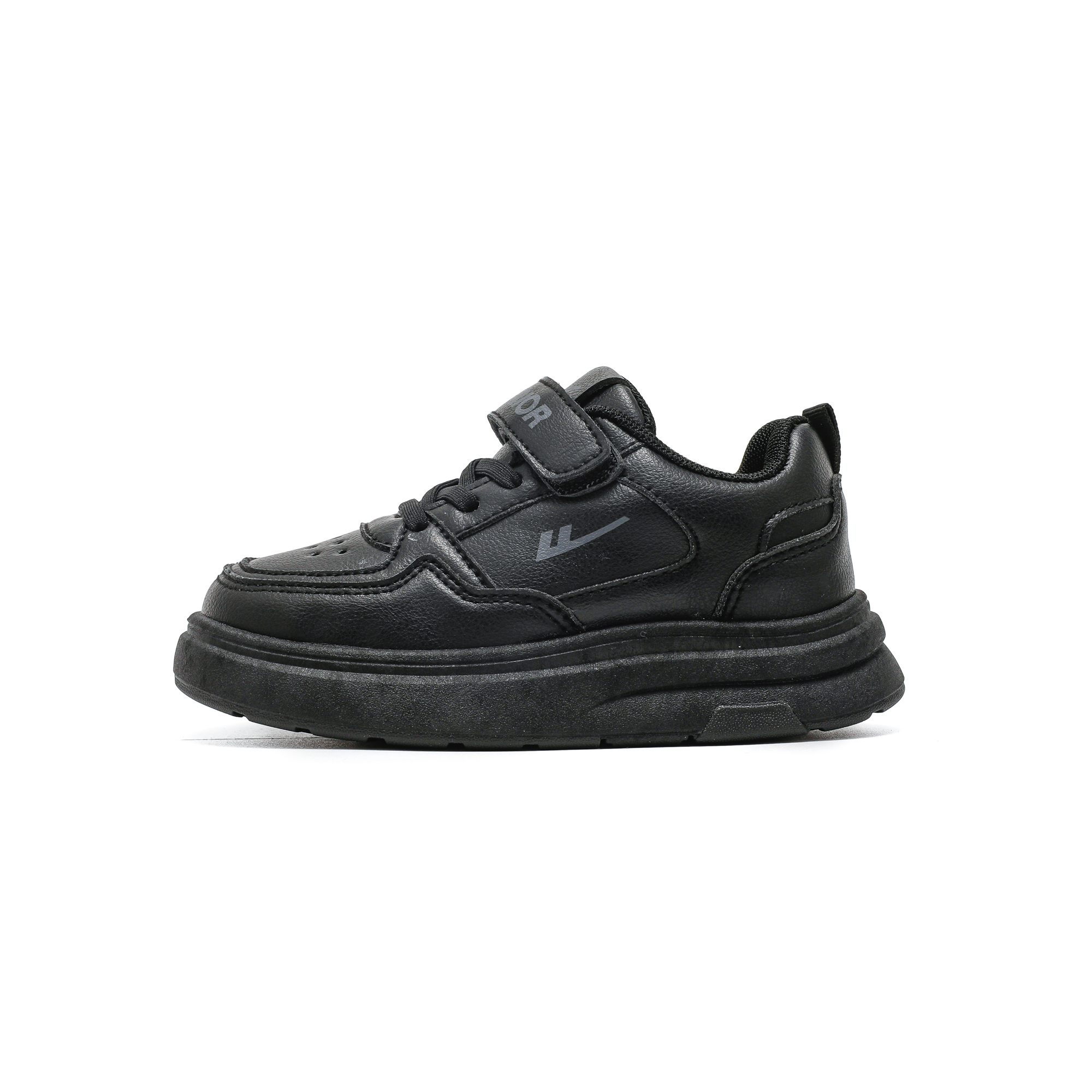 

Детские кроссовки для скейтборда Girls' Athletic Shoes Synthetic Leather Cushioning, Wear Resistant Low top WARRIOR, черный