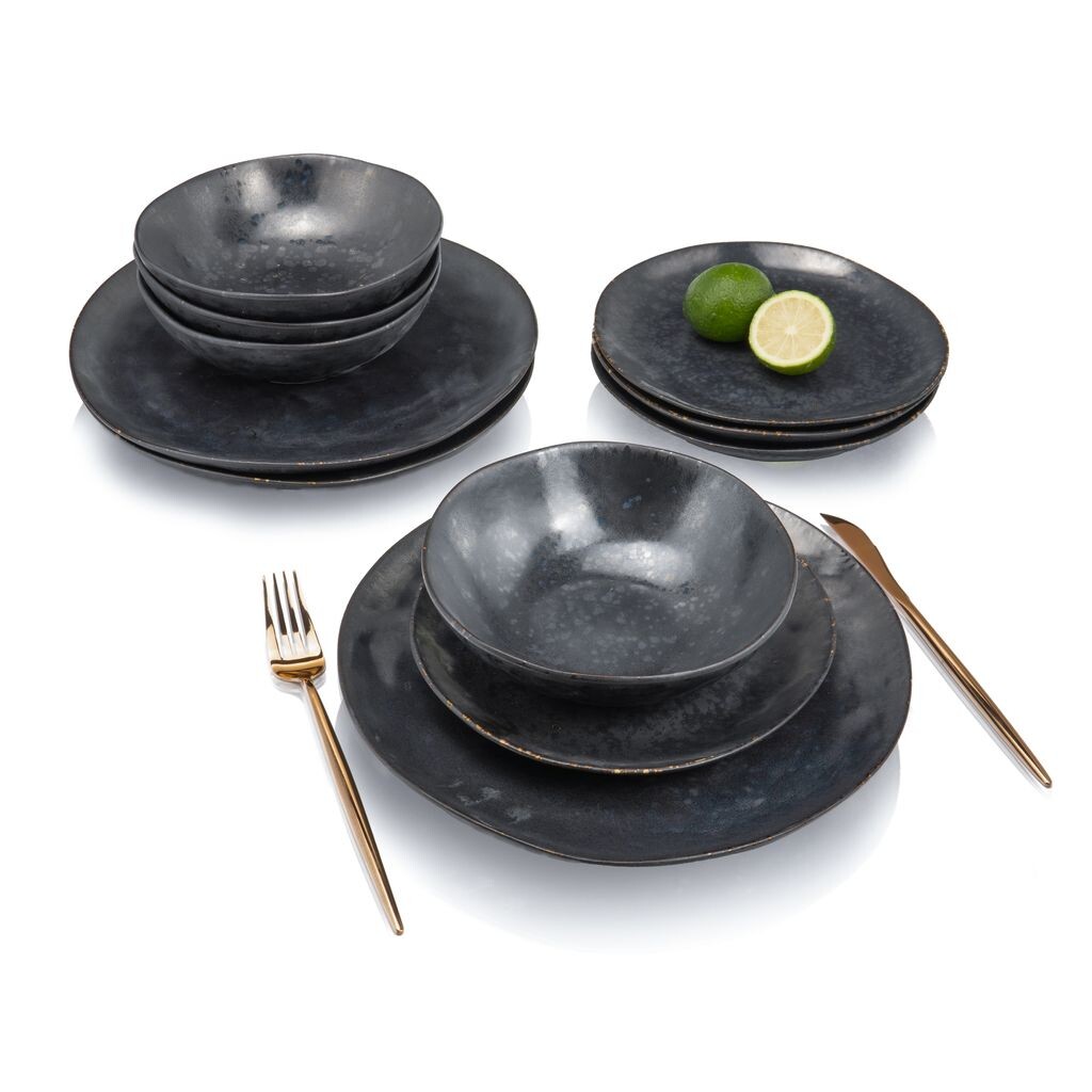 

Сервиз обеденный Singer Tombey 12 шт Saenger, черный