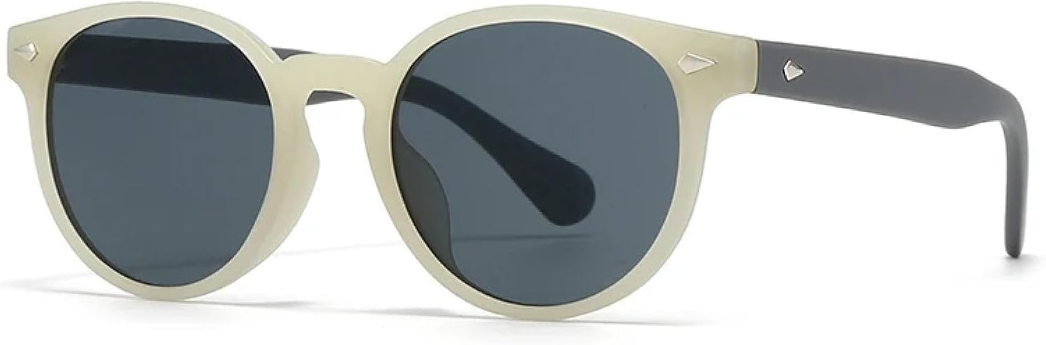 

Солнцезащитные очки с защитой от УФ-излучения UV400 для женщин и мужчин | Овальные заклепки в стиле панк | Сине-желтые | для занятий спортом на открытом воздухе DSVIGF, Jelly Beige Gray