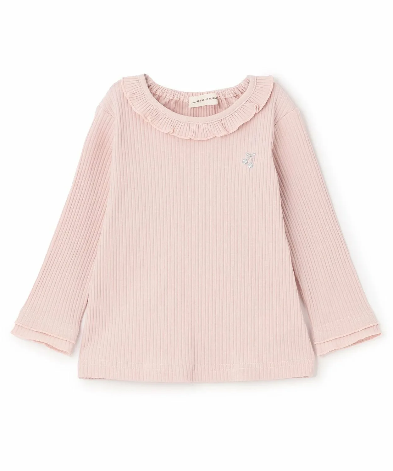Футболка с длинными рукавами и оборками Mellow SENSE OF WONDER, Light Pink