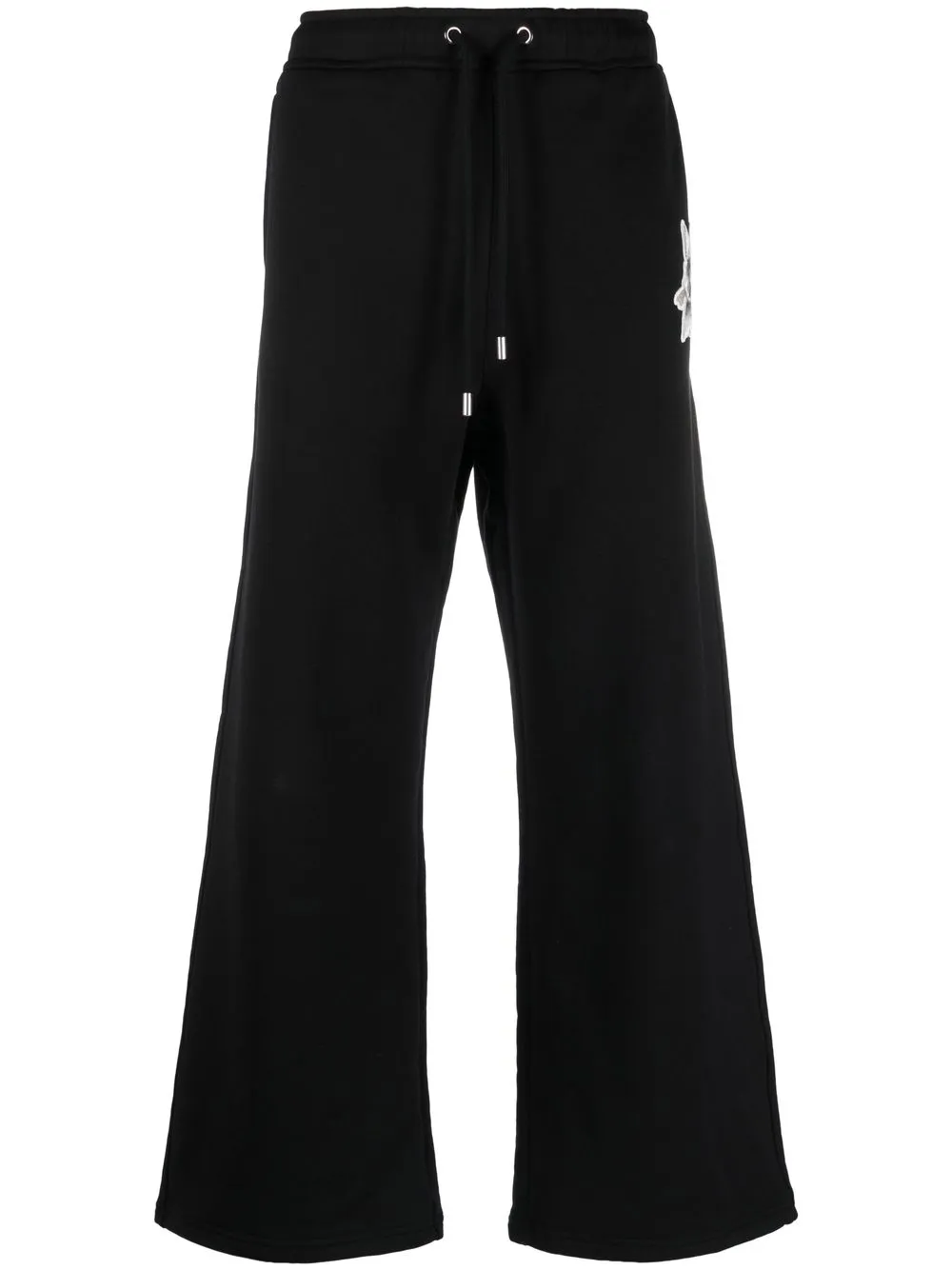 

Спортивные брюки с вышивкой Lanvin, черный