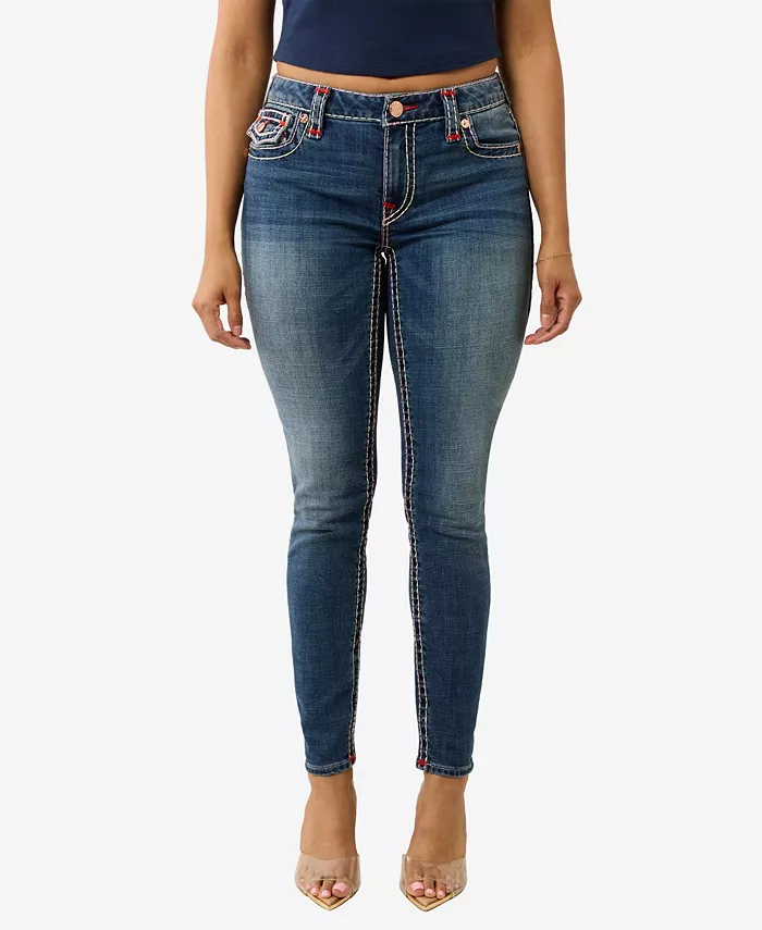 

Женские джинсы скинни Jennie Super T Flap True Religion, синий