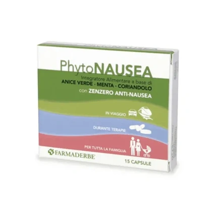 

Phyto Nausea 15 капсул - Добавка от тошноты Farmaderbe