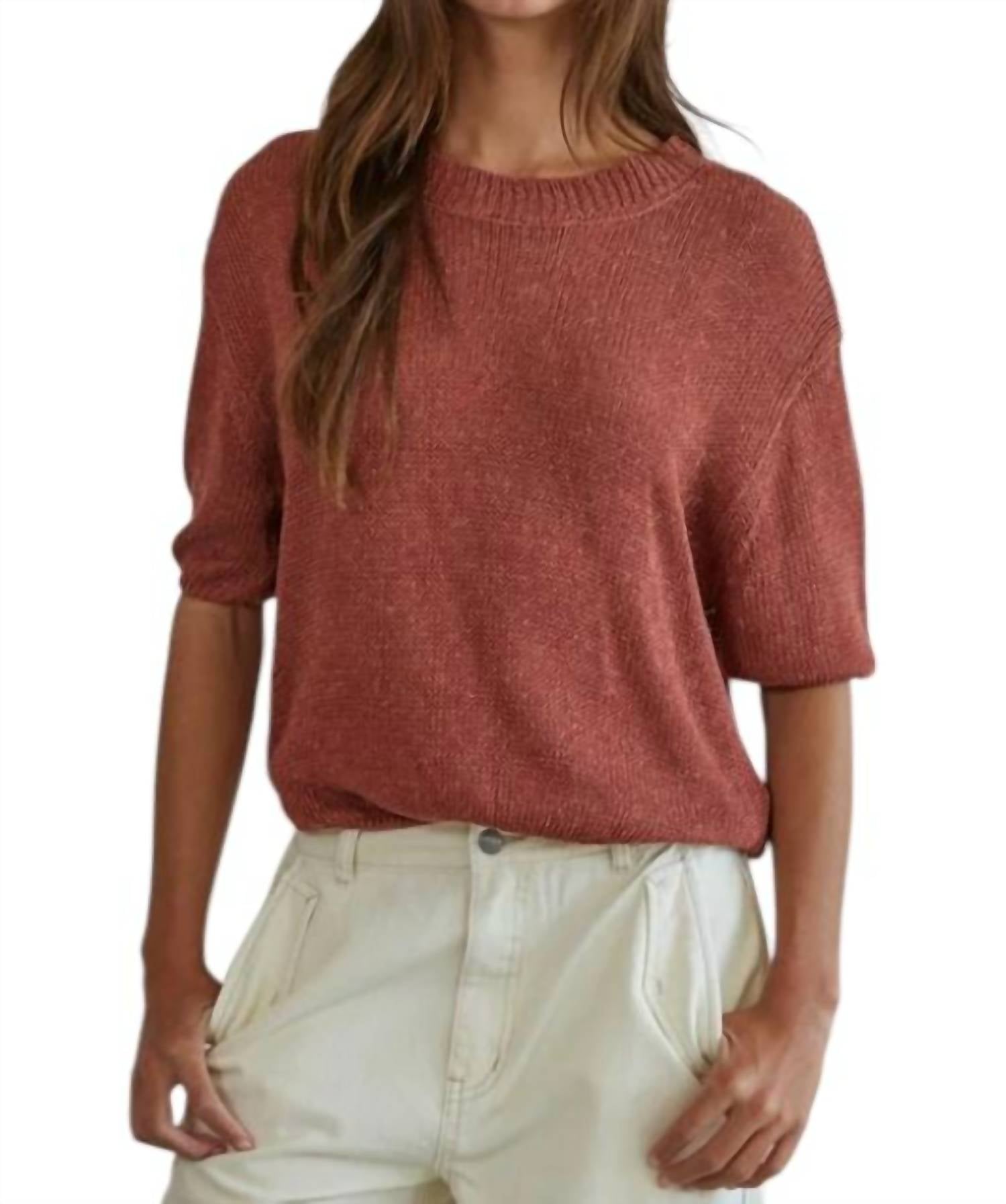 

Верх свитера Leona в цвете Dusty Red By Together
