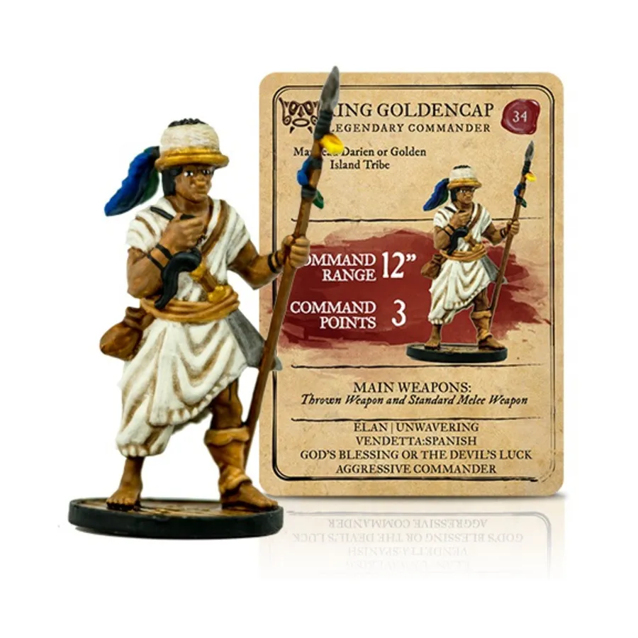 

Король Золотая Шапка, Blood & Plunder - Native American (28mm)
