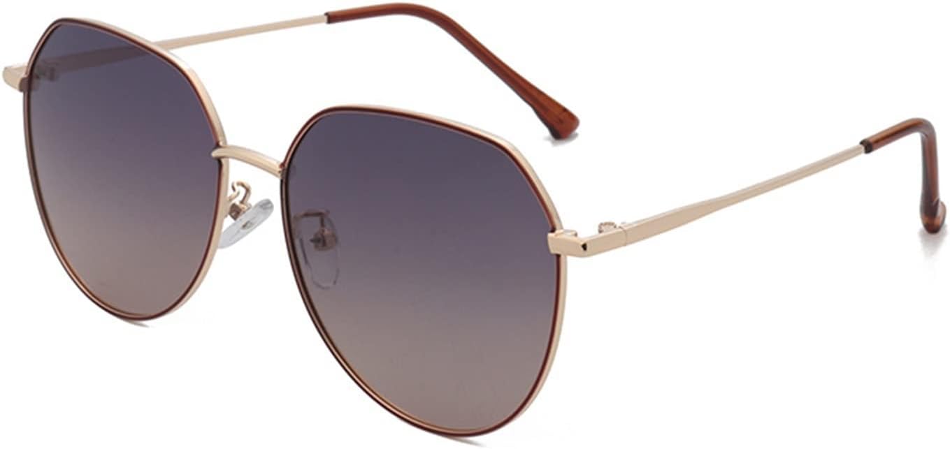 

GAOXIN Модные женские поляризованные солнцезащитные очки в стиле ретро с металлическим покрытием, для использования на открытом воздухе и на пляже (Цвет: E, Размер: Средний), E