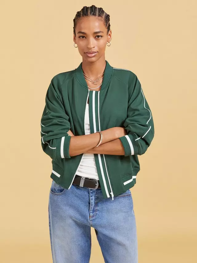 

Куртка Baukjen Gretchen Bomber, цвет green/white