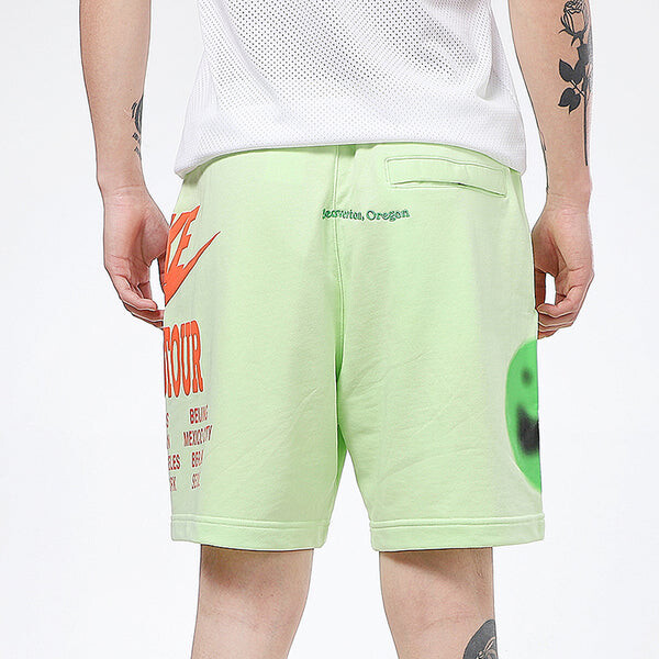 Шорты nsw ft short wtour с большим логотипом, трикотажные спортивные шорты Nike, зеленый — фото 4