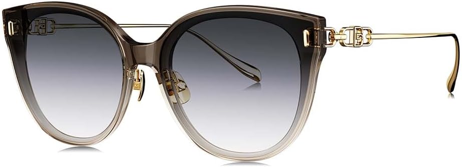 

Женские модные солнцезащитные очки BOLON в форме «кошачий глаз», увеличенного размера, поляризованные, 61 мм, эксклюзивный бренд очков EssilorLuxottica, Gradient Brown/Gradient Grey Oversize Bl5090