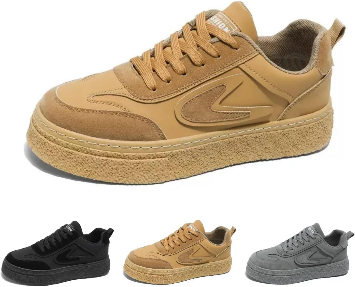 

Кроссовки на высокой платформе для мужчин и женщин, ретро Y2K, повседневные, противоскользящие, удобные для ходьбы и тренировок Macefil, хаки