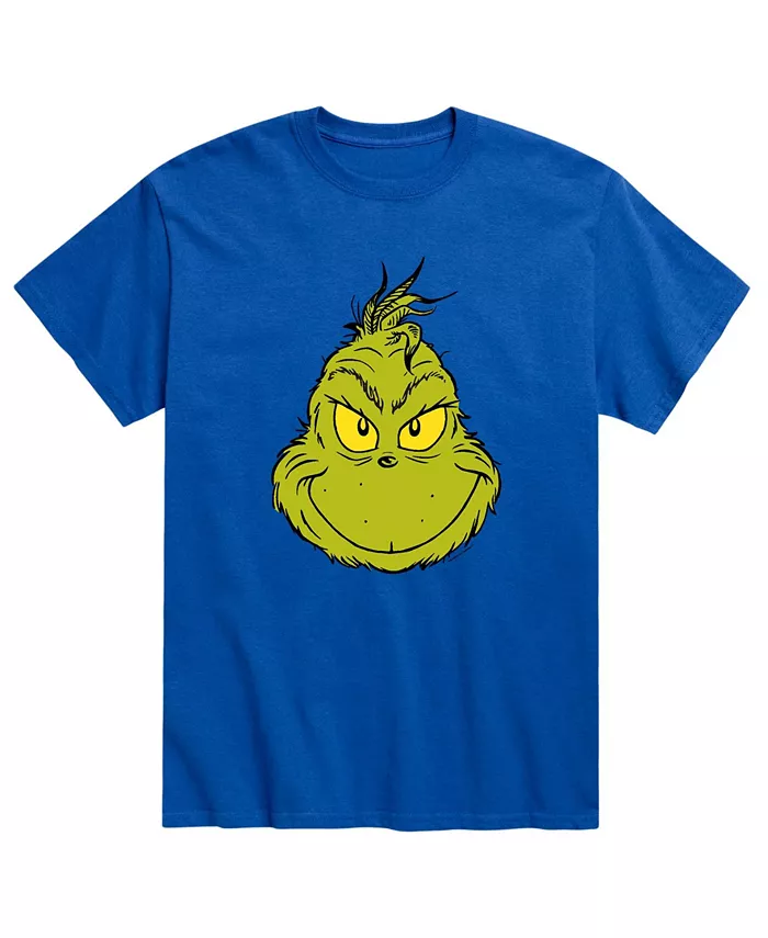

Мужская футболка Dr. Seuss The Grinch Face AIRWAVES, синий