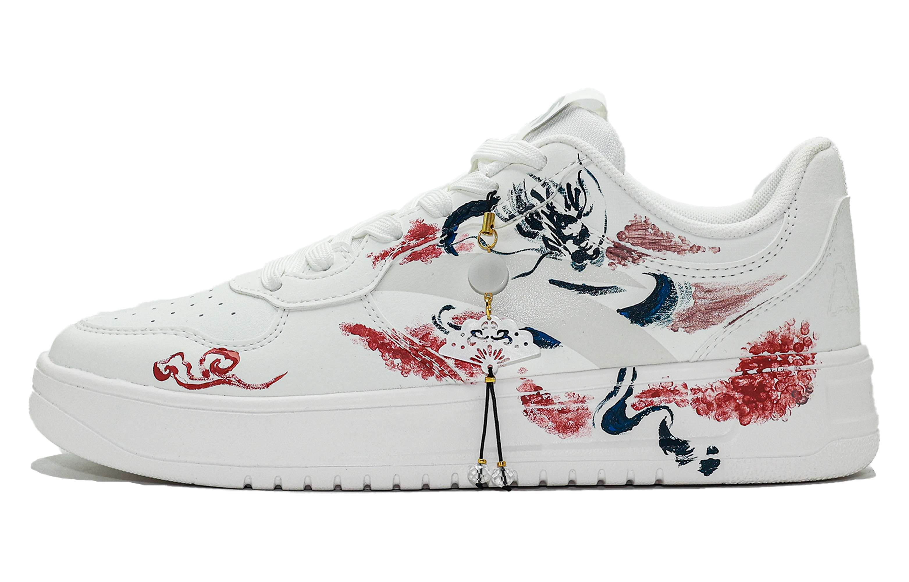 

ANTA Низкие кроссовки для скейтбординга с противоскользящими и износостойкими свойствами, мужские, белые, красные, черные