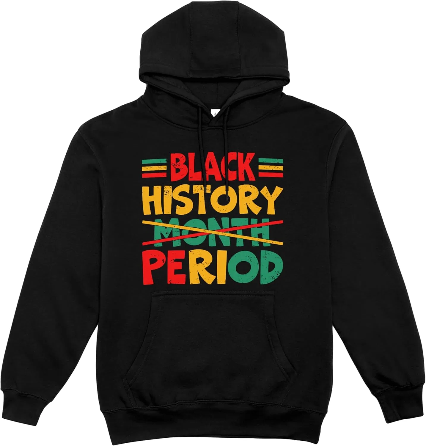 Generic Толстовка Black History Month Period, толстовка цвета Rasta для мужчин и женщин