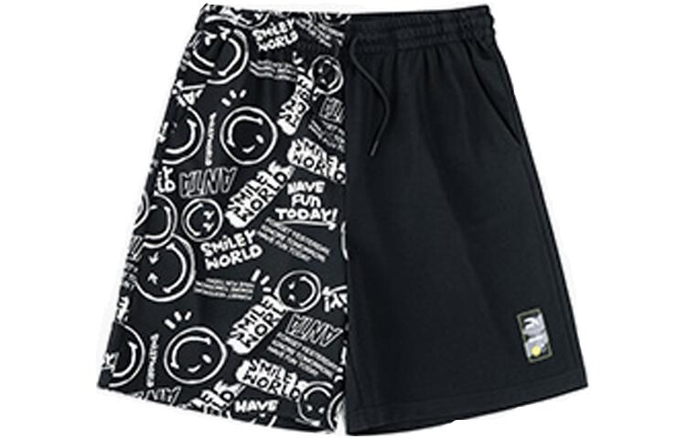 

Smileyworld X Life Collection повседневные шорты мужские черные Anta, черный