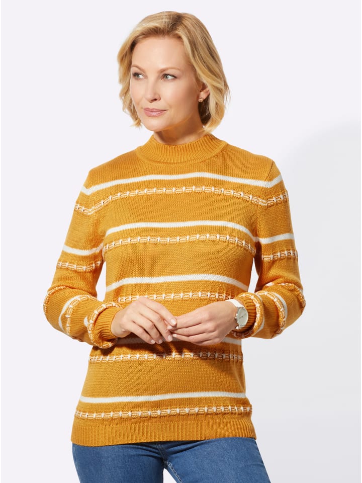 

Свитер с воротником-стойкой в охристо-экрю цвете WITT WEIDEN