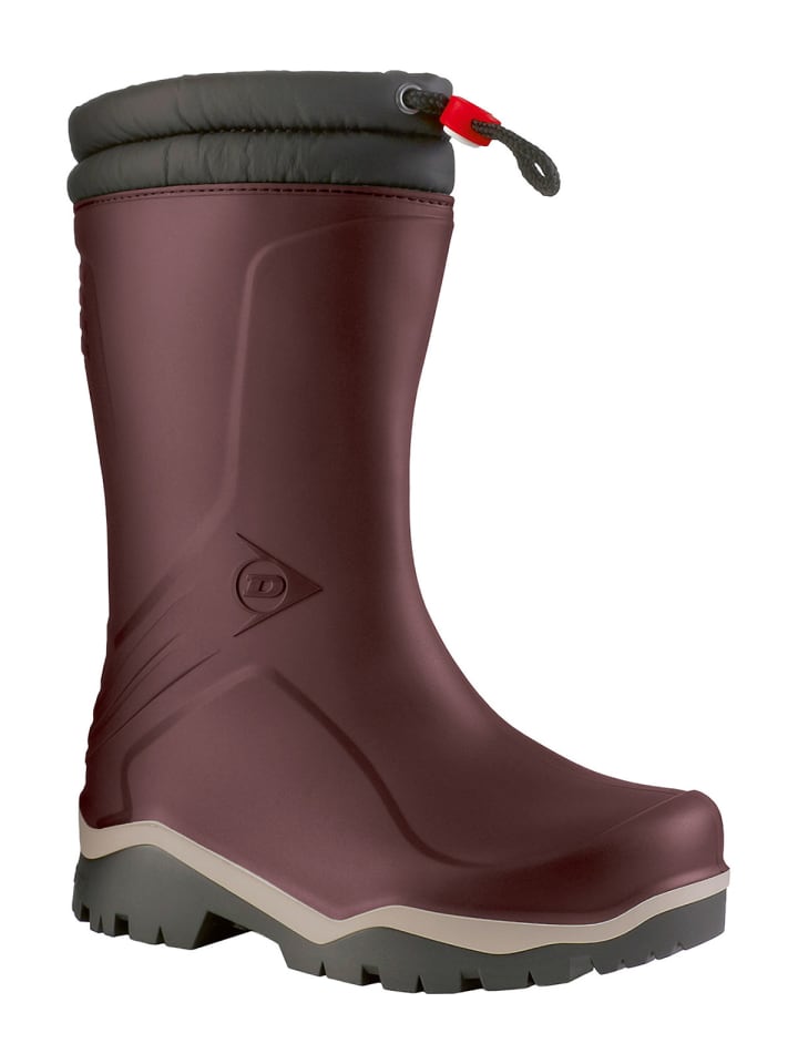 Dunlop Детские сапоги Blizzard темно-красного цвета — фото 2