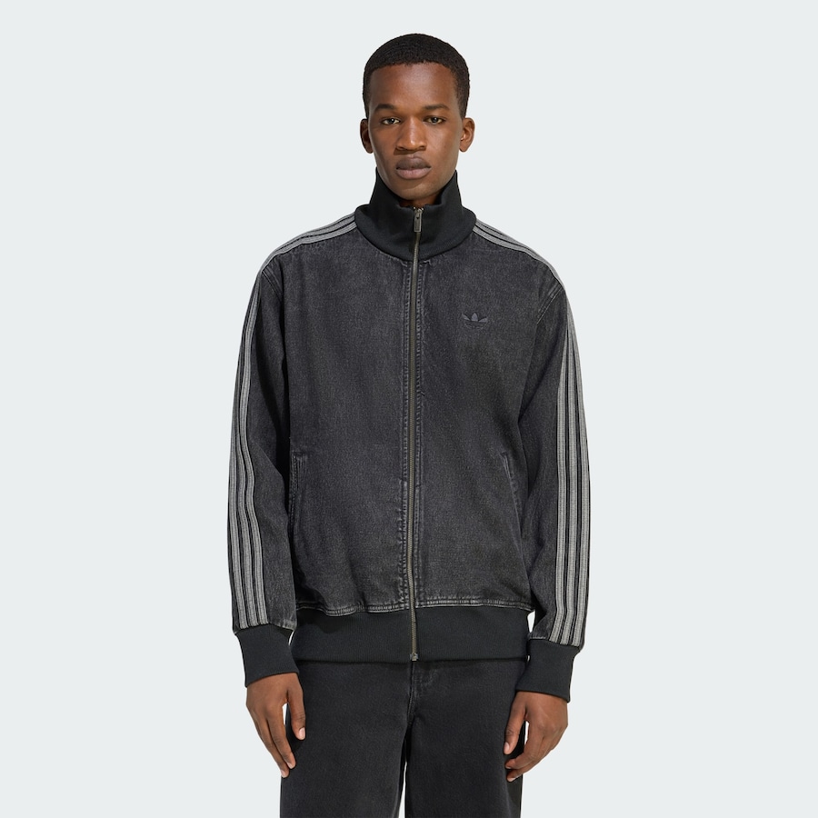 Куртка межсезонная ADIDAS ORIGINALS Adicolor Firebird, Black Denim — фото 2